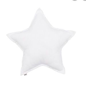 Numero 74 white star cushion large